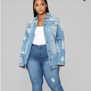 Fashion nova denim jacket. Never worn